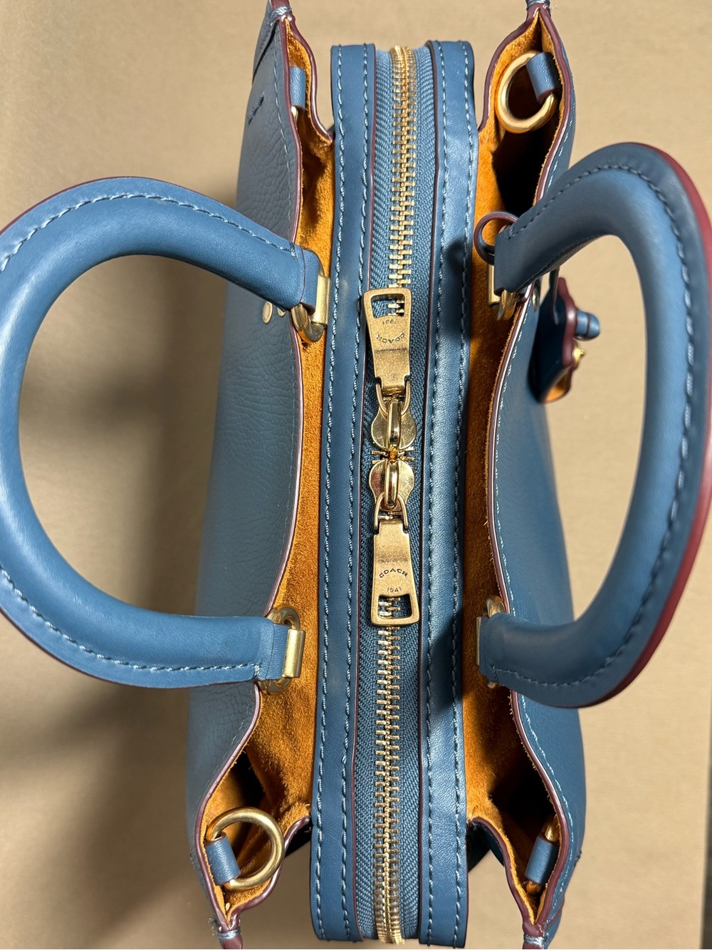 ✨ Coach 1941 Rogue Satchel - Glovetanned Leather - Style 20315 ✨Denim Colorway - Picture 7 of 13